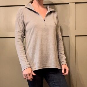 KUHL Vorteks 1/2 Zip Pullover Hoodie Hooded Long Sleeve Top Gray Size Small